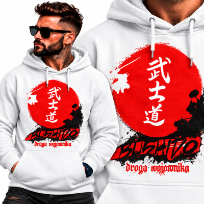 BLUZA Z KAPTUREM SPORTY WALKI  BUSHIDO